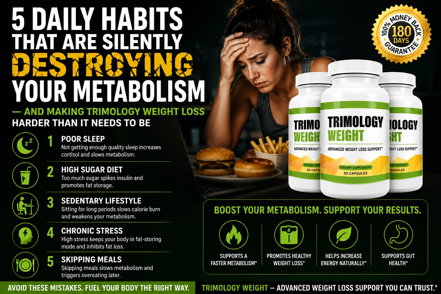 How sedentary lifestyle and processed food damages your metabolism permanently